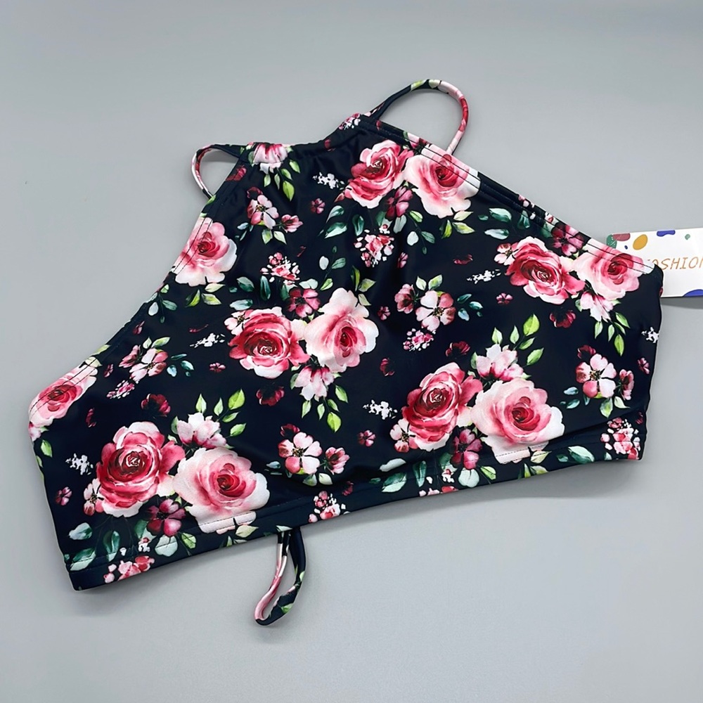 High Halter Bikini Top
